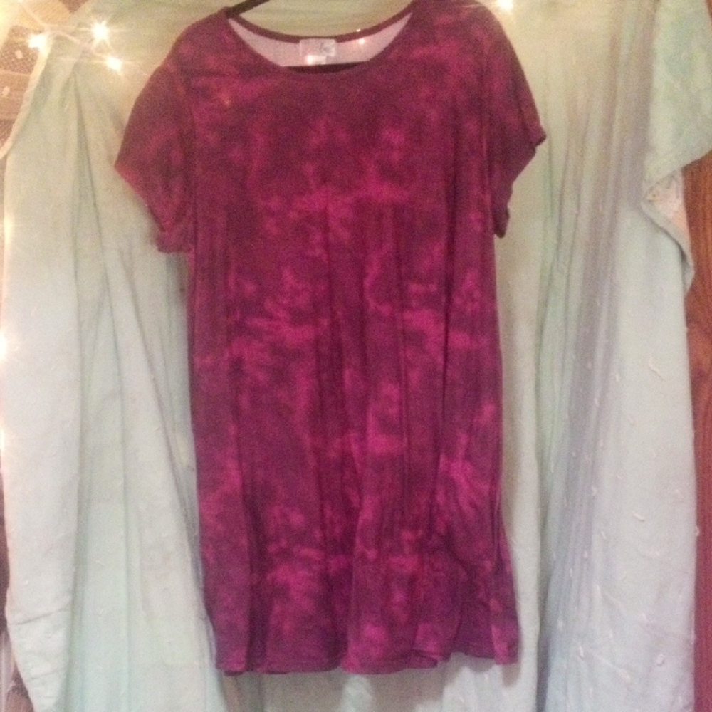 Just Be Purple Tie-Dye Mini Dress